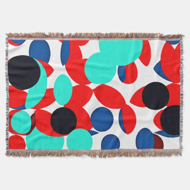 Cobertor Padrão de Estilo de Reprodução Dinâmica de Cores (Frente)