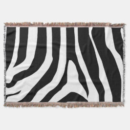 Cobertor Padrão de faixas de impressão zebra