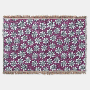 Cobertor Padrão De Flor Desenhado À Mão 140617 - Cores 0
