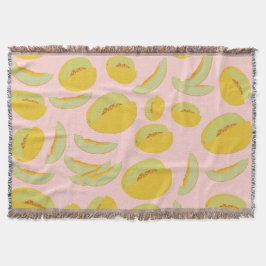 Cobertor Padrão de Fruta dos Melões de Honeydew
