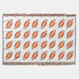 Cobertor Padrão de ilustração do futebol americano