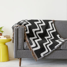 Cobertor Padrão de linha de cor dupla de Zig Zag diagonal