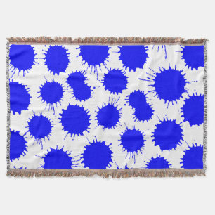 Cobertor Padrão de lote - Azul em branco