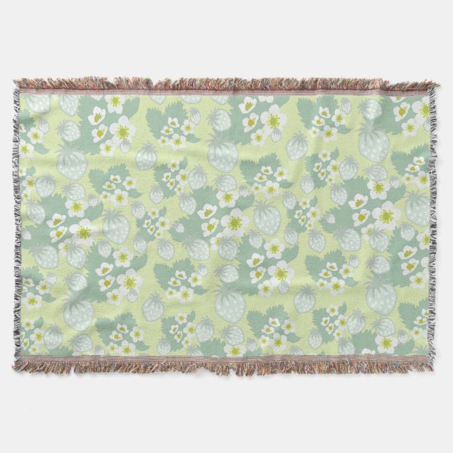 Cobertor Padrão de morango (Frente)