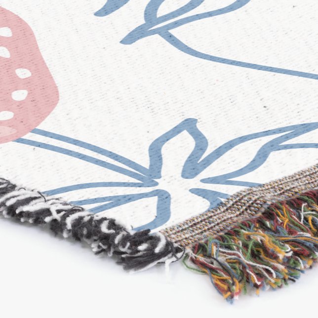 Cobertor ٍ Padrão de Morango (Canto)