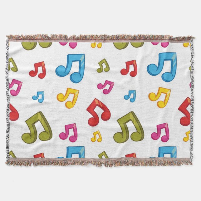 Cobertor Padrão de música (Frente)