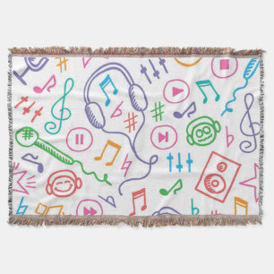 Cobertor Padrão de música