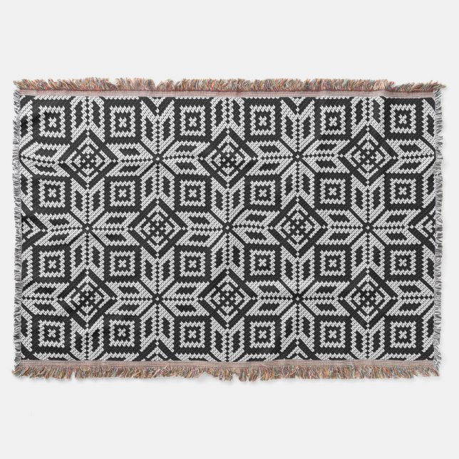 Cobertor Padrão de Natal de Selburose escandinava (Frente)