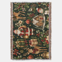 Padrão de Natal Luxuoso Vintage de Férias