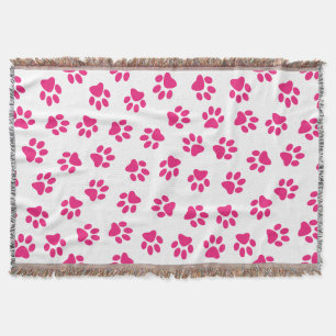 Cobertor Padrão De Patas, Patas Cachorros, Patas Rosa