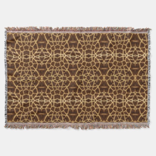 Cobertor Padrão de Pelo de Girafa Exótico da Moda Estampa d (Frente)