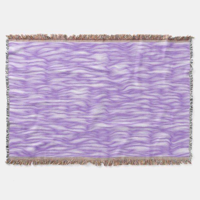 Cobertor Padrão de Pelo Roxo Âmbar (Frente)