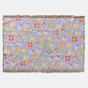 Cobertor Padrão de presentes de Natal