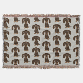 Cobertor Padrão de restituição de chocolate | Caninos