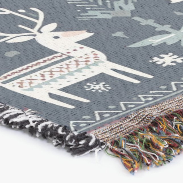 Cobertor Padrão de Retros Nórdicos (Canto)