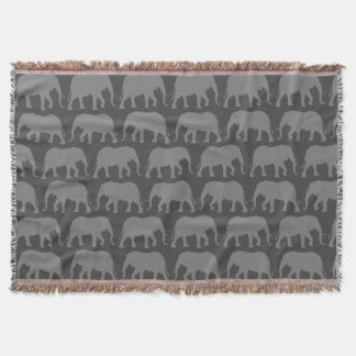 Cobertor Padrão de Silhouettes de Elefante Africano | Vida