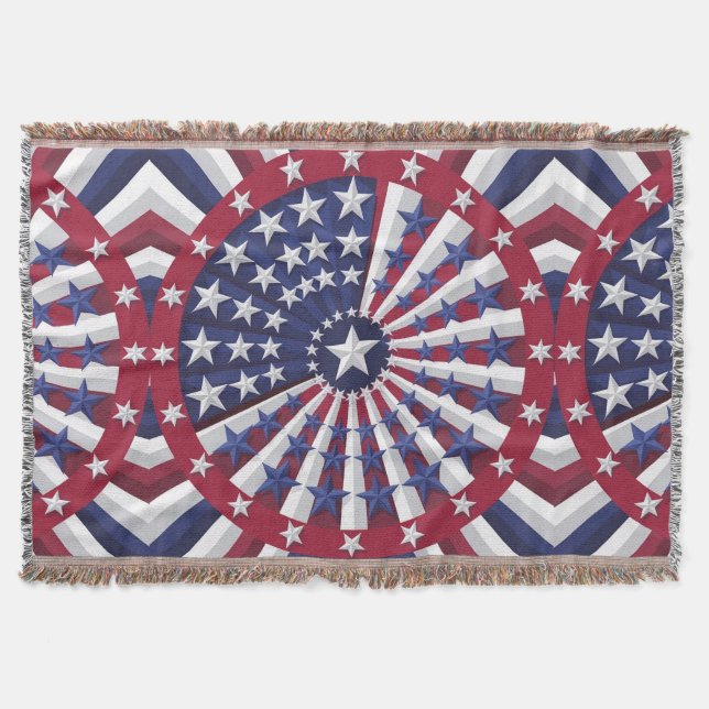 Cobertor Padrão de Sinalizador Isométrico EUA (Frente)