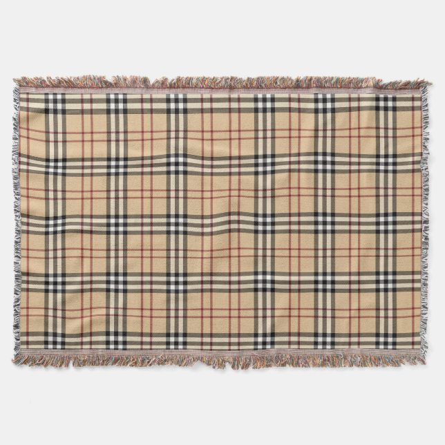 Cobertor Padrão de Tartan escocês (Frente)