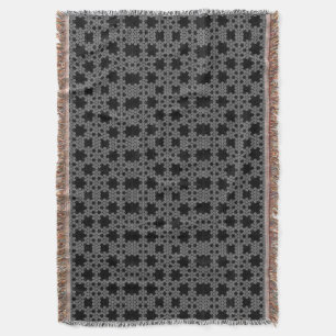 Cobertor Padrão de tatuagem Fractal Snowflake Crochet
