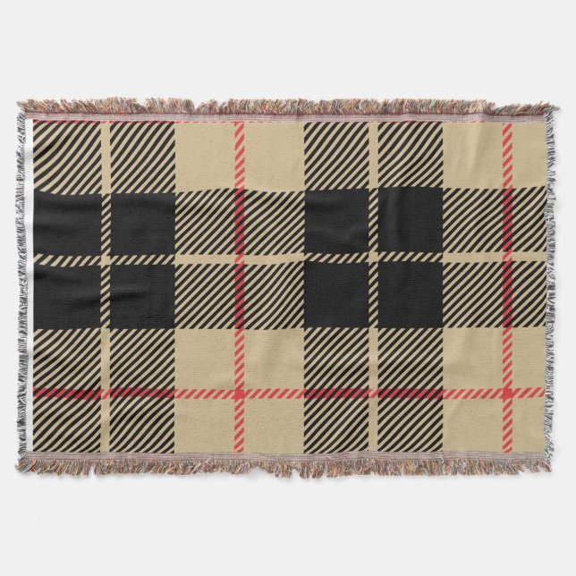 Cobertor Padrão de Xadrez Checkered do Tartan escocês (Frente)