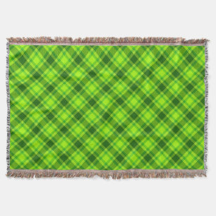 Cobertor Padrão de Xadrez Verificado de Tartan Verde-57578