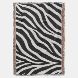 Cobertor Padrão de Zebra Estiloso e Aconchegante para Sala