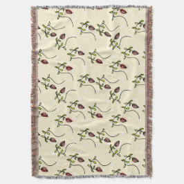 Cobertor Padrão decorativo verde-oliva