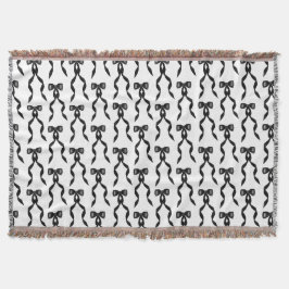 Cobertor Padrão do Arco Preto da Aquarela do rico