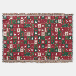 Cobertor Padrão festivo natalino