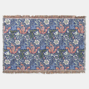 Cobertor Padrão Floral Compton 1896 Azul Fundo Morris