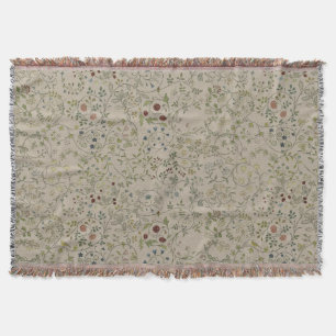 Cobertor Padrão Floral de bordado vintage windrush Morris