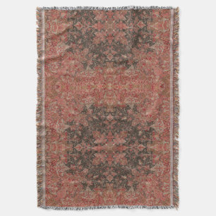 Cobertor Padrão Foliar Europeu da Era Vitoriana Impressão