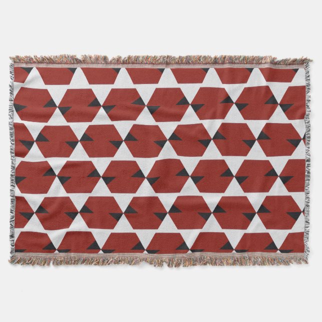 Cobertor Padrão Geométrico Sem Costura De Pulso Urbano (Frente)