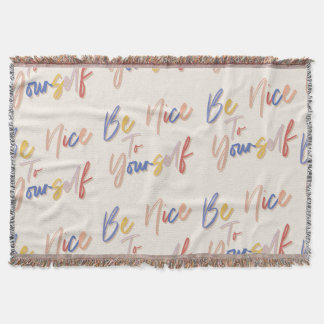 Cobertor Padrão Motivacional Colorido