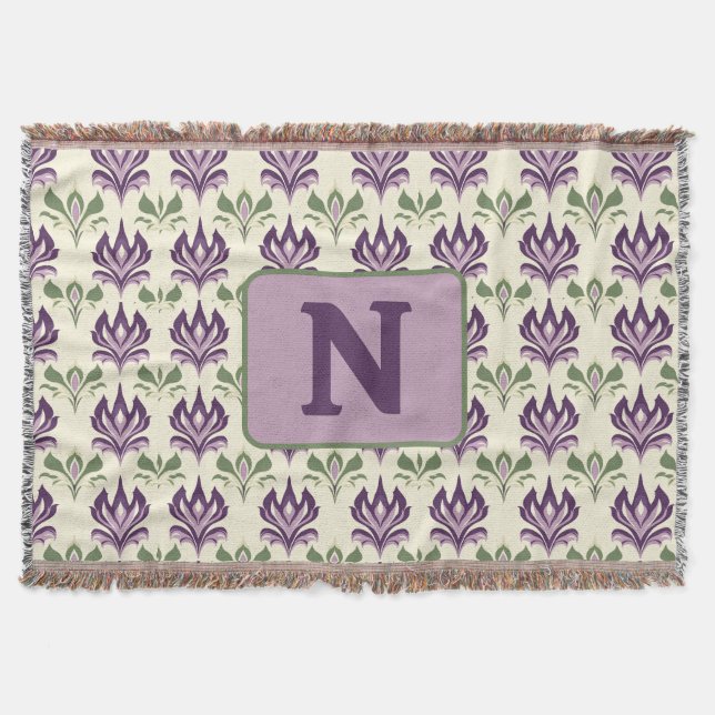 Cobertor Padrão Ornamental Lily Motif (Frente)