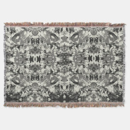 Cobertor Padrão Preto Abstrack