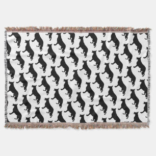 Cobertor Padrão Preto do Cachorro