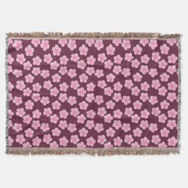 Cobertor Padrão sem costura do Flor Frangipani Rosa