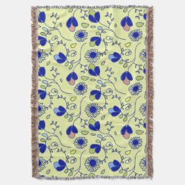 Cobertor Padrão sem soldadura floral