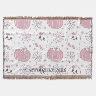 Cobertor Padrão Soft Goth Pastel de Halloween