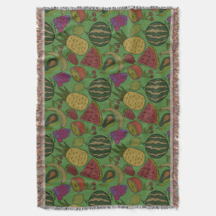 Cobertor padrão uniforme de fruta Padrão da superfície