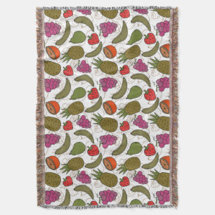 Cobertor padrão uniforme de fruta Padrão da superfície