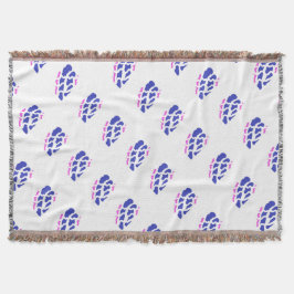 Cobertor Padrões azuis e rosa