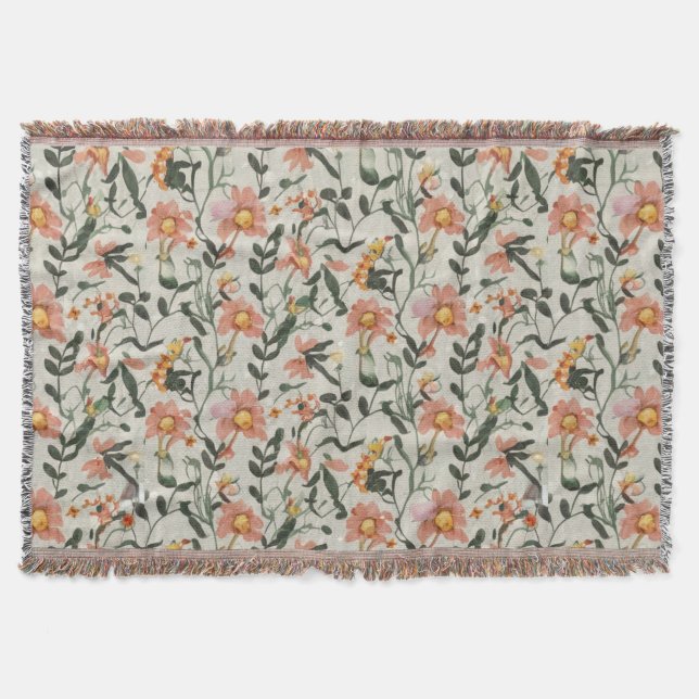 Cobertor Padrões Botânicos (Frente)