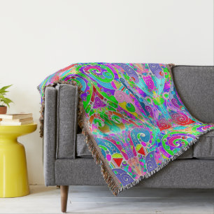 Cobertor Padrões De Mão E Digitalmente Pintados Artigo 22º