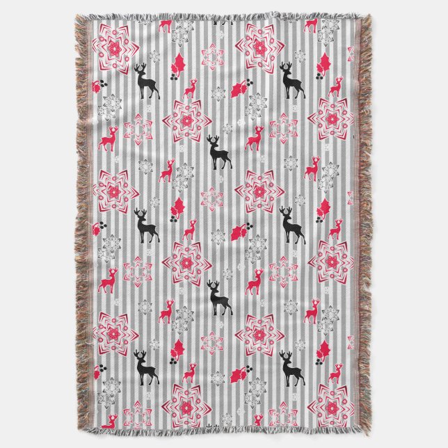 Cobertor Padrões de Natal (Frente Vertical)