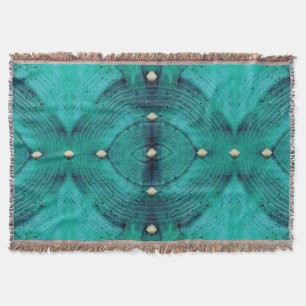 Cobertor Padrões do chão estudados em Aqua Blues