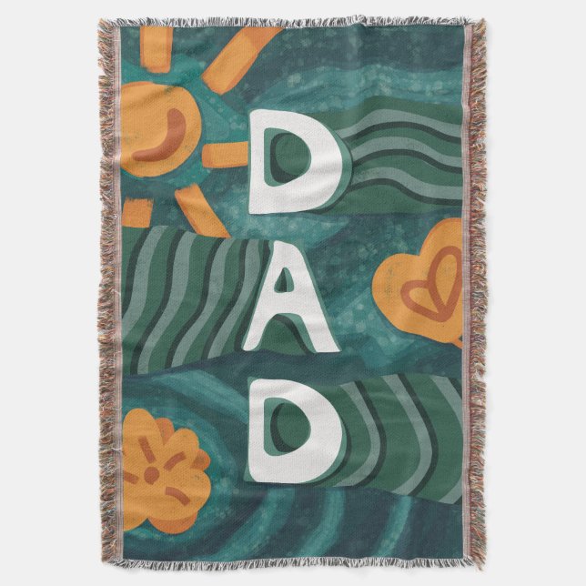 Cobertor Pai - Dia Nacional de Apreciação do Pai Verde (Frente Vertical)