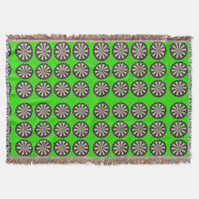 Cobertor Painéis De Arte Em Verde, (Frente)