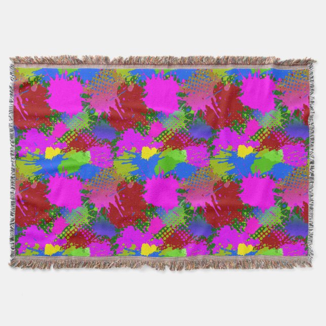 Cobertor Paint Splash Patterno 3 (Frente)
